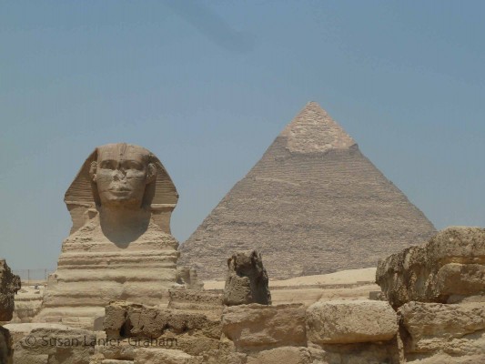 The Sphinx and Pyramid at Giza