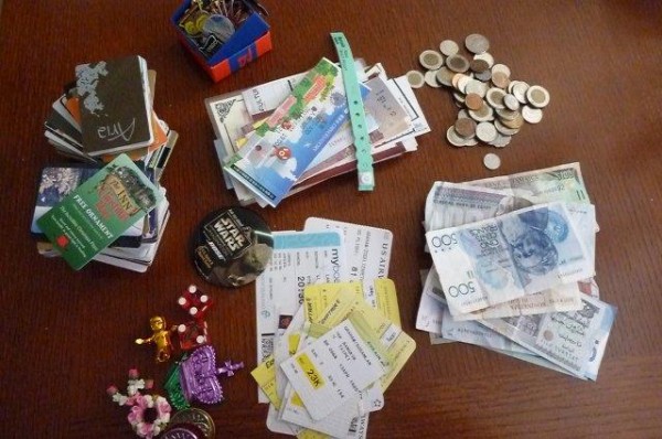 Contents of the keepsake box