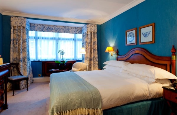 Classic Double Room at The Capital Hotel in London. Photo courtesy Capital Hotel.