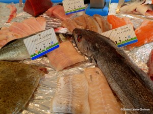 Fish from the fishmonger in Noyers sur Serein
