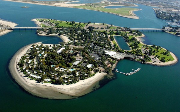 Aerial view of Paradise Point