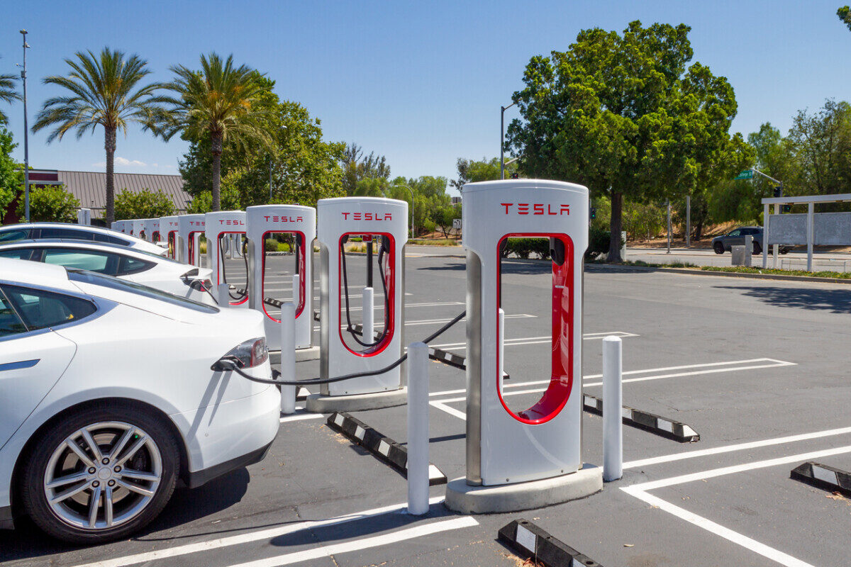 Tesla charging stations