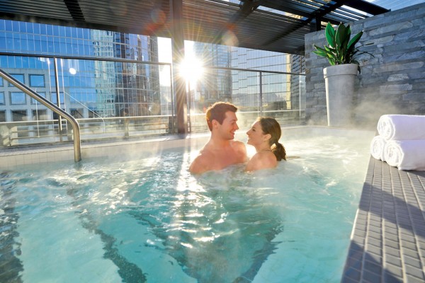 Jacuzzi at Fairmont Pacific Rim