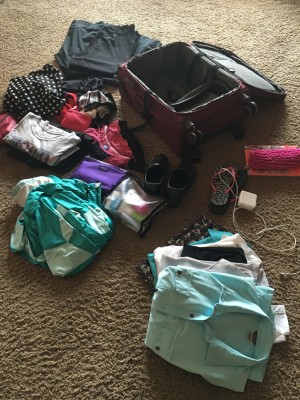 The clothes I need for 5 days in Las Vegas.