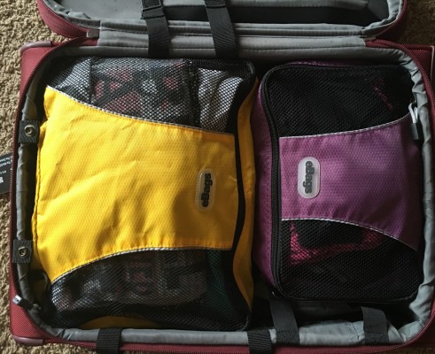 DELSEY Montmartre+ packed with three eBags cubes.