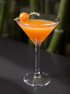 Cantaloupe Martini from jade bar at Sanctuary on Camelback Mountain