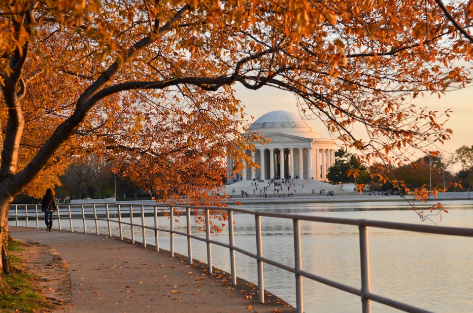 Jefferson Memorial in Fall