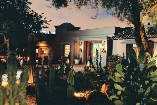 Hermosa Inn and LON's at night. Photo courtesy Hermosa Inn