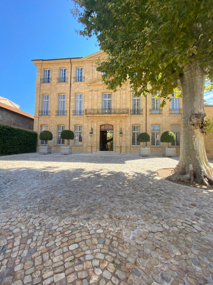 Inner courtyard of the Hotel de Caumont in Aix-en-Provence. Photo by Jean-Luc Ichard via iStock by Getty Images