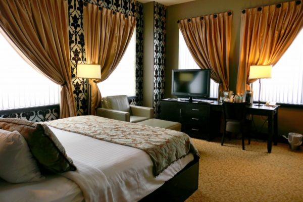 Hotel room at Giacomo Hotel. Photo by Susan Lanier-Graham