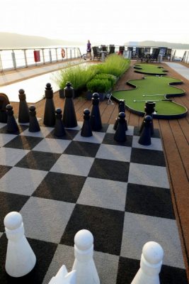 Games on the deck of Danube Viking River Cruise. A great spot for group travel activities.