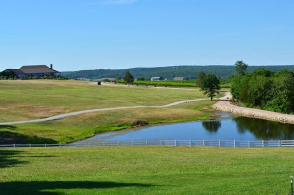 View From Chaumette Vineyards & Winery Barn