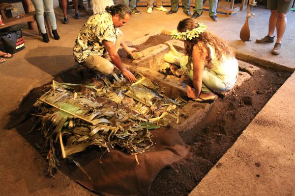 Curanto is Curanto is traditional pit cooking in Chile and Easter Island. Photo by Vickie Lillo