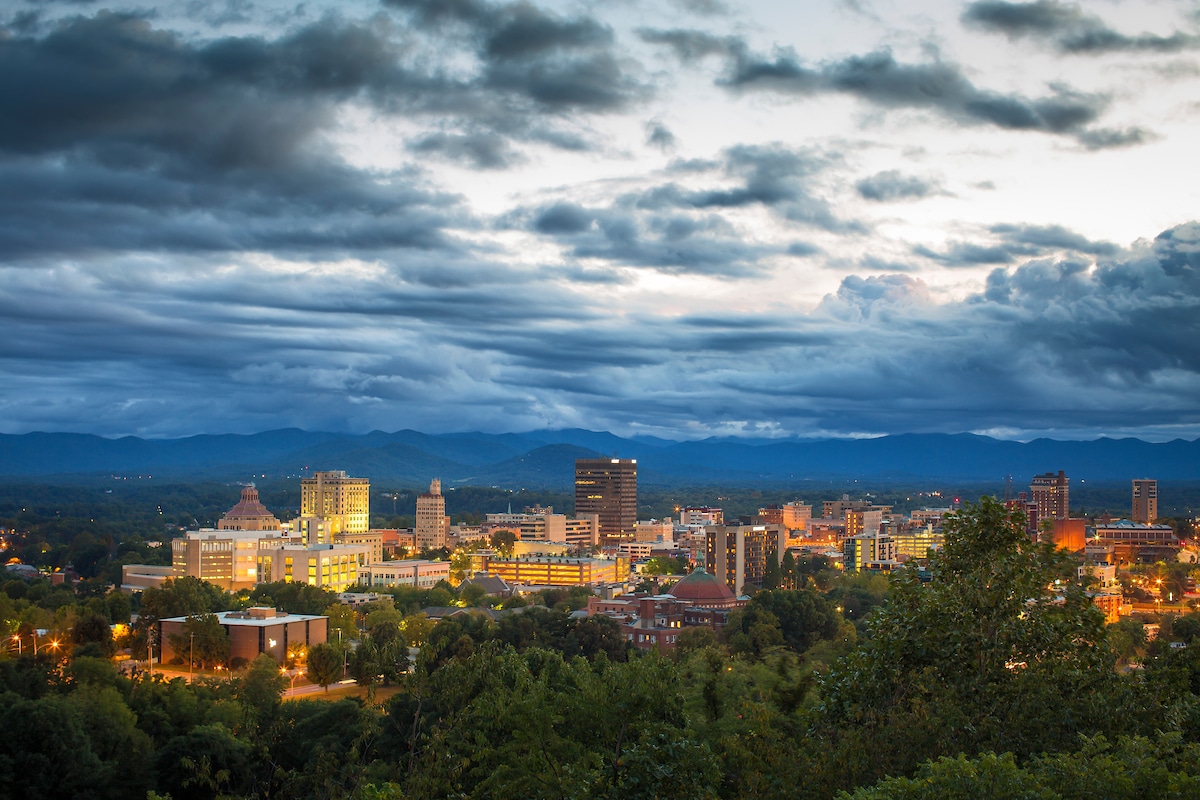 The Omni Grove Park Inn near the Blue Ridge Mountains