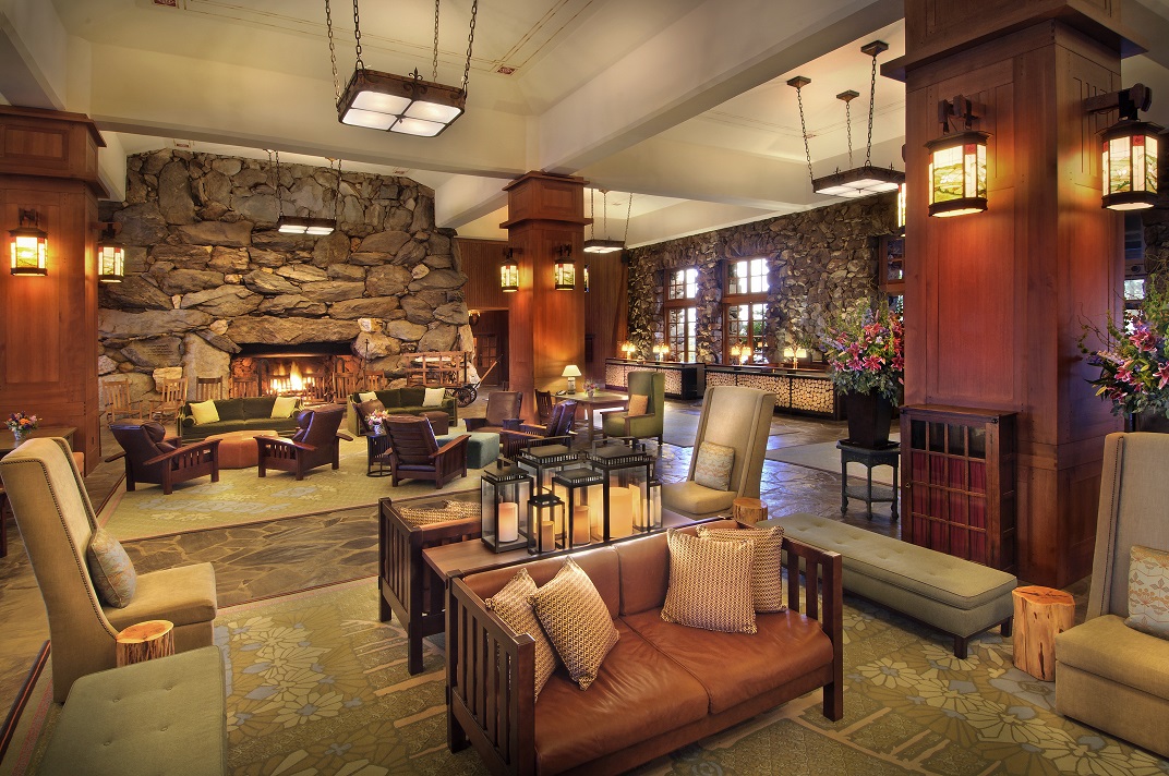The Omni Grove Park Inn near the Blue Ridge Mountains