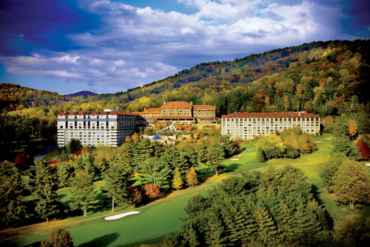 The Omni Grove Park Inn near the Blue Ridge Mountains