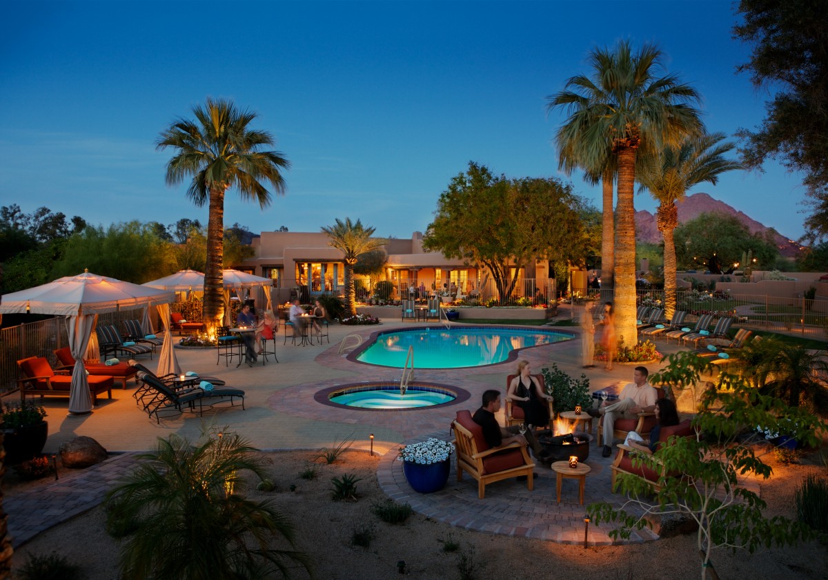 Relax poolside at Hermosa Inn. Photo by David B. Moore