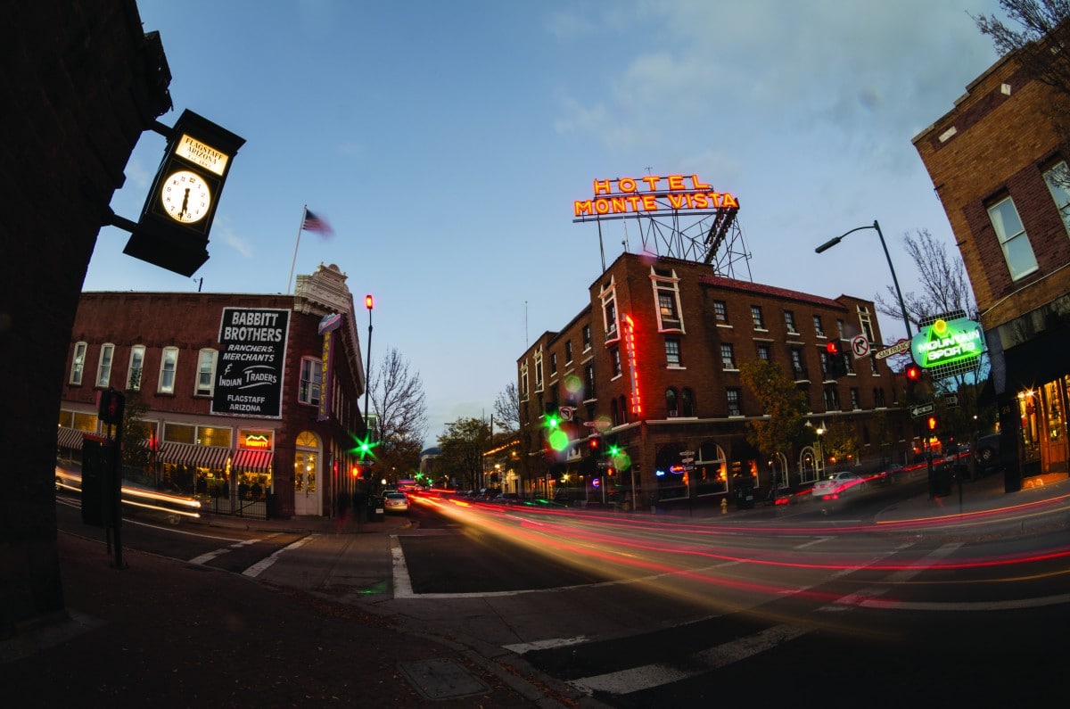 Hotel Monte Vista in Downtown Flagstaff, Arizona. Photo courtesy Flagstaff CVB