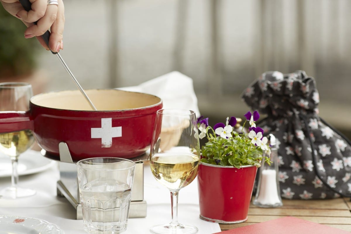 Famous Swiss Fondue. Photo by Elisabeth Real copyright Zürich Tourism