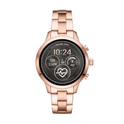 The Michael Kors Access Runway Smartwatch is also available in rose gold.