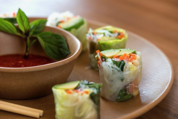 Kale and Clover Food Avocado Summer Roll. Photo courtesy Kale + Clover