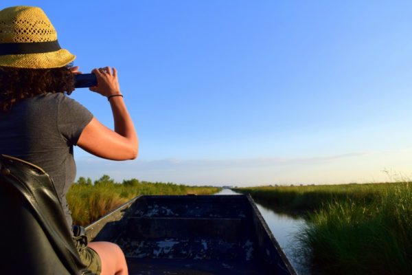 Exploring the Louisiana Bayous. Photo by Susan Lanier-Graham