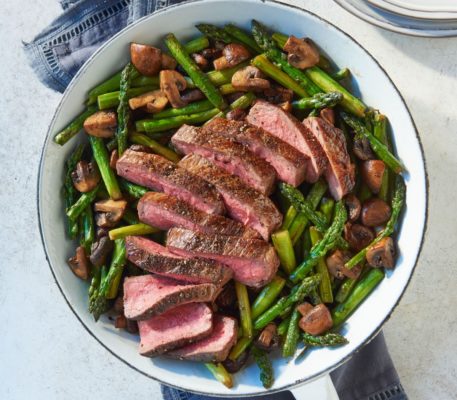 Skillet-Seared Sirloin. From No Crumbs Left: Whole30 Endorsed, Recipes for Everyday Food Made Marvelous © 2019 by Teri Turner LLC. Photo © 2019 by Tim Turner. Reproduced by permission of Houghton Mifflin Harcourt. All rights reserved.