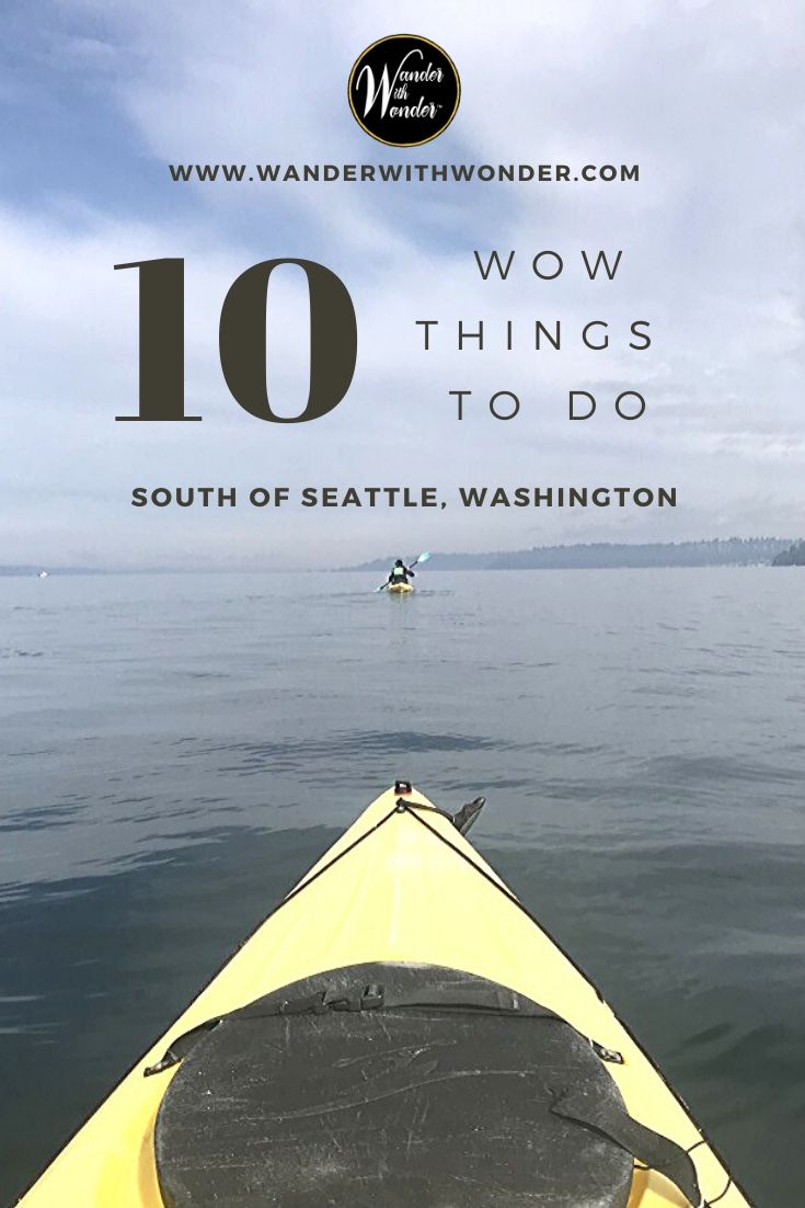What can you do south of Seattle? With the help of the Seattle Southside Regional Tourism Authority and Travel Tacoma & Pierce County, I had a chance to check out the area’s adventures and more great highlights. Here’s my list of the best 10 wow things to do south of Seattle, Washington. #adventure #PacificNorthwest #PNW #Seattle #TravelTacoma