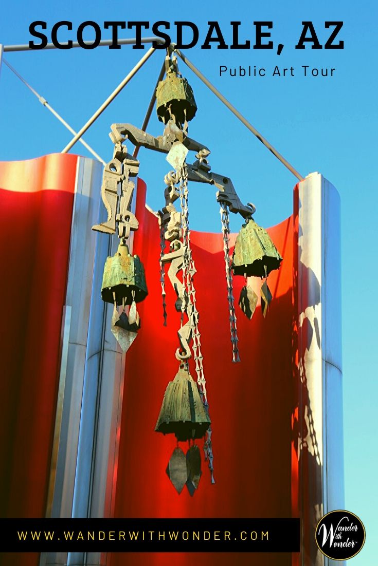 Scottsdale, Arizona has one of the best public art programs in the country and you can tour the art with local expert Ace Bailey. With many of the most fascinating permanent pieces on display throughout Old Town, the mid-century modern gem, Hotel Valley Ho, is the perfect base for getting out and exploring Scottsdale public art. #WanderWithWonder #Scottsdale #Arizona #ArtTours #HotelValleyHo #Travel #luxury #architecture #tours