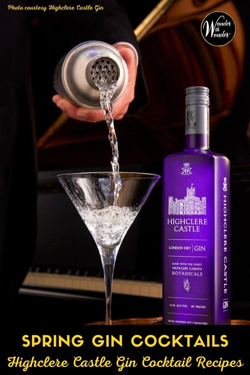 One of my biggest surprises while searching for ideal spring cocktail recipes this year was the discovery of some great gins. As a former "never gin" drinker, I've come to realize that great gins offer a wide range of herbal flavors. One of my favorites is Highclere Castle Gin and here are a few of my favorite recipes for spring gin cocktails using Highclere Castle Gin.