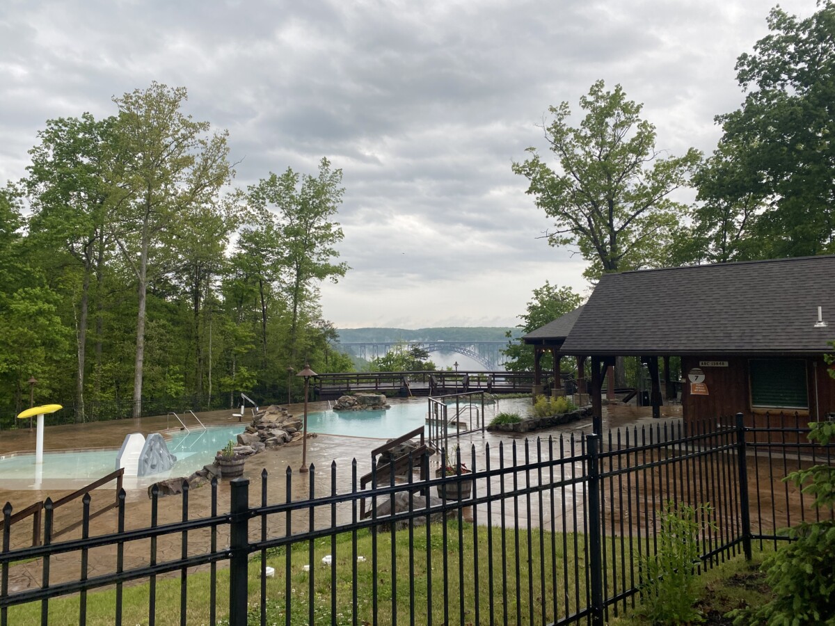 swimming pool at Adventures on the Gorge - New River Gorge National Park
