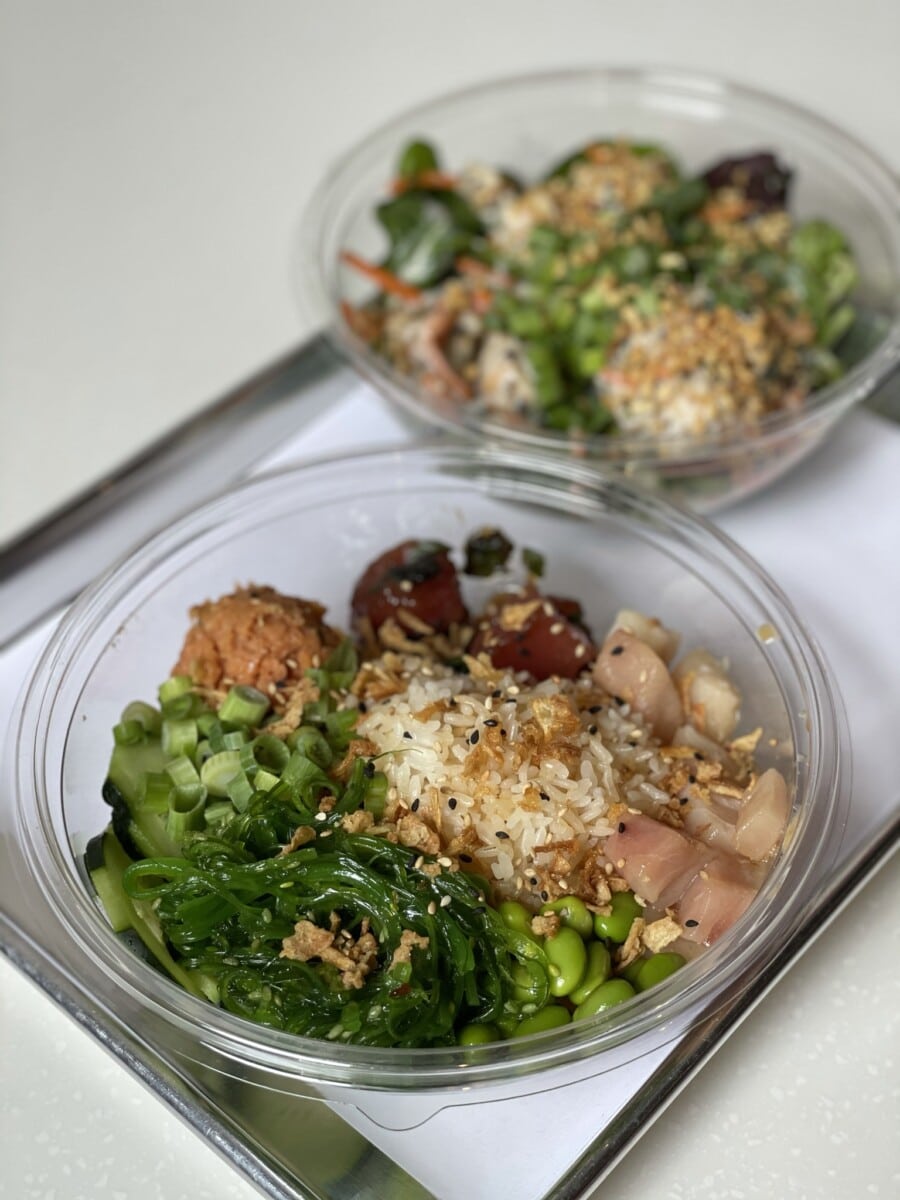 Our meal at Koibito Poké. Photo by Susan Lanier-Graham