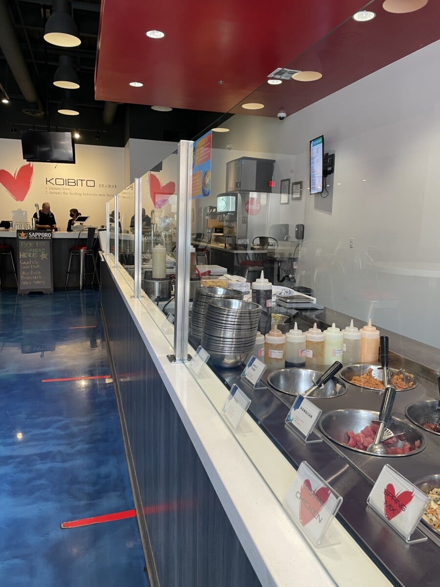 Inside Koibito Poké