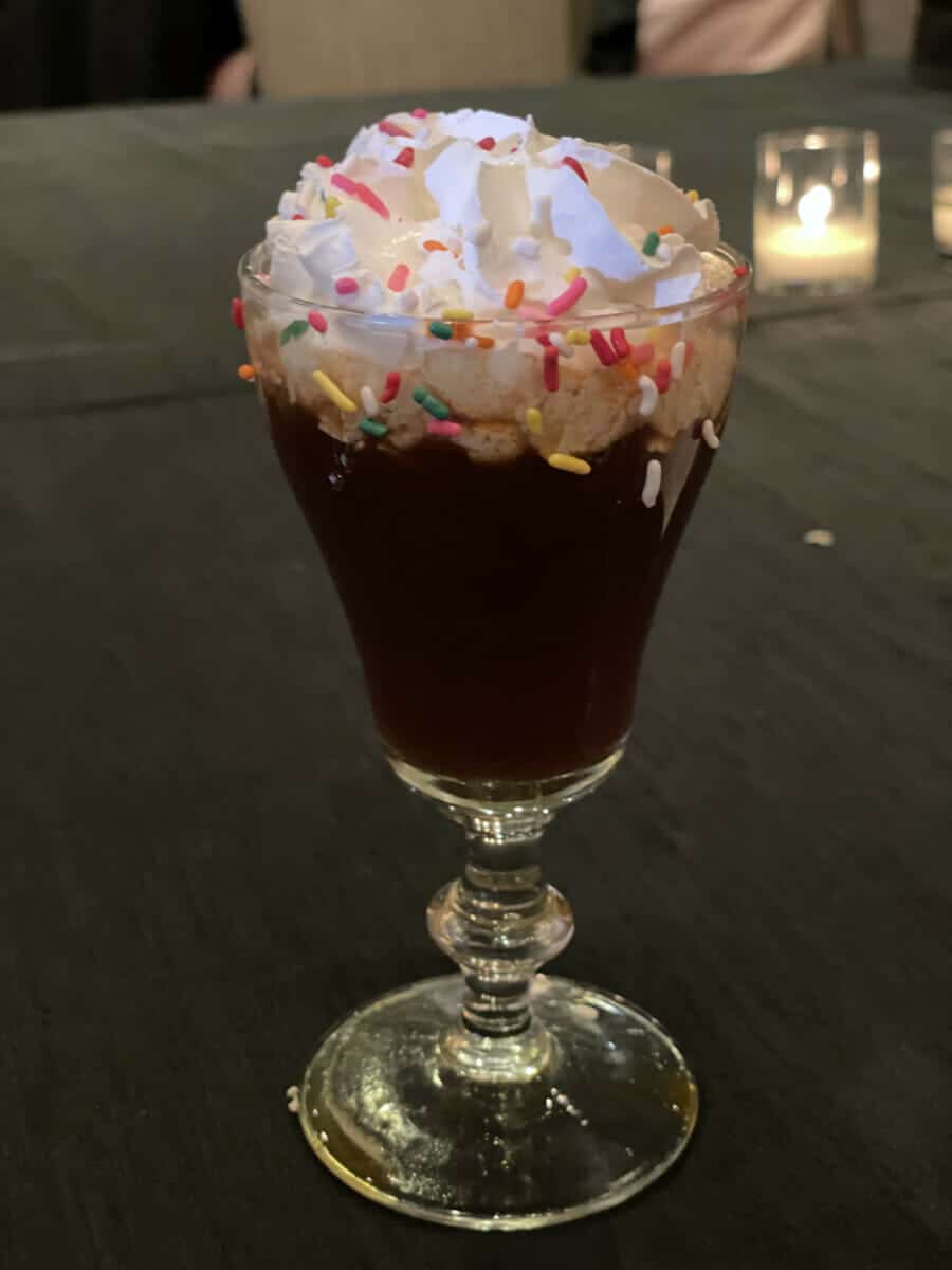 The Mexican Chocolate Cake is the final cocktail at Late Lunch & Learn at Sanctuary on Camelback. Photo by Susan Lanier-Graham