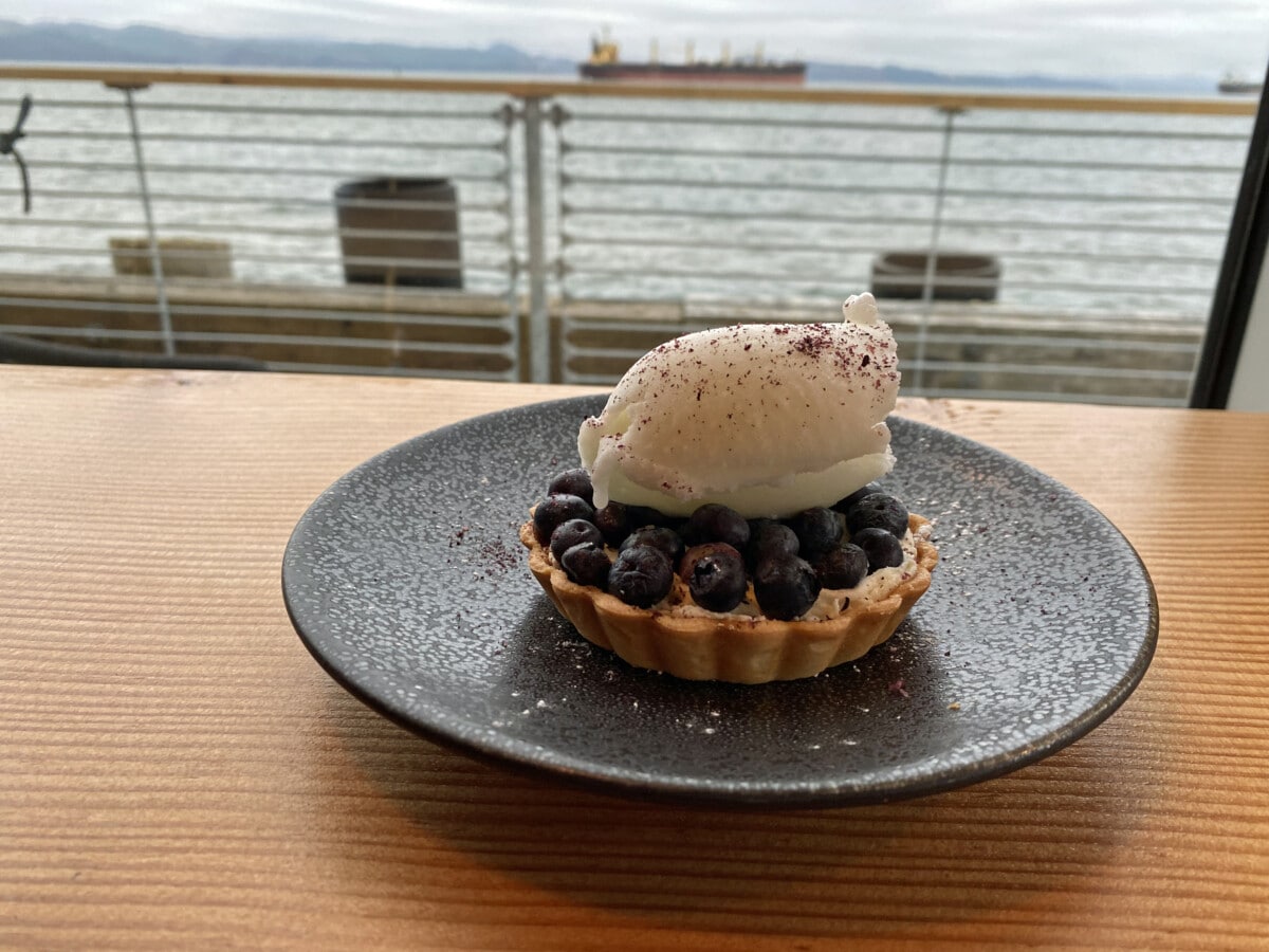 Blueberry Tarte - The Bowline Hotel in Astoria Oregon: Luxury on the Columbia River