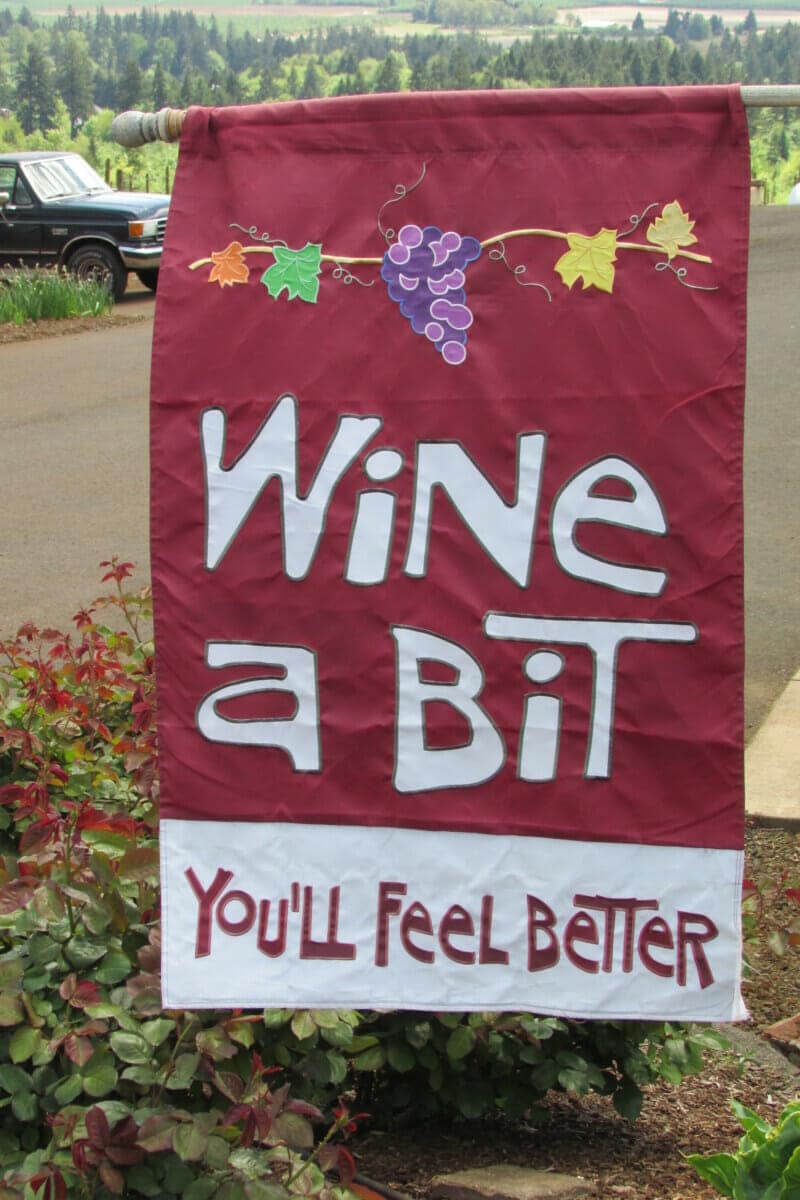 Wine Sign - - Dundee wines - wine tasting day trip from Portland