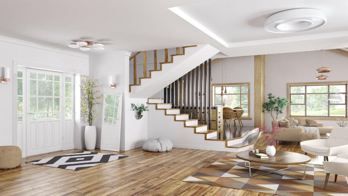 modern entryway