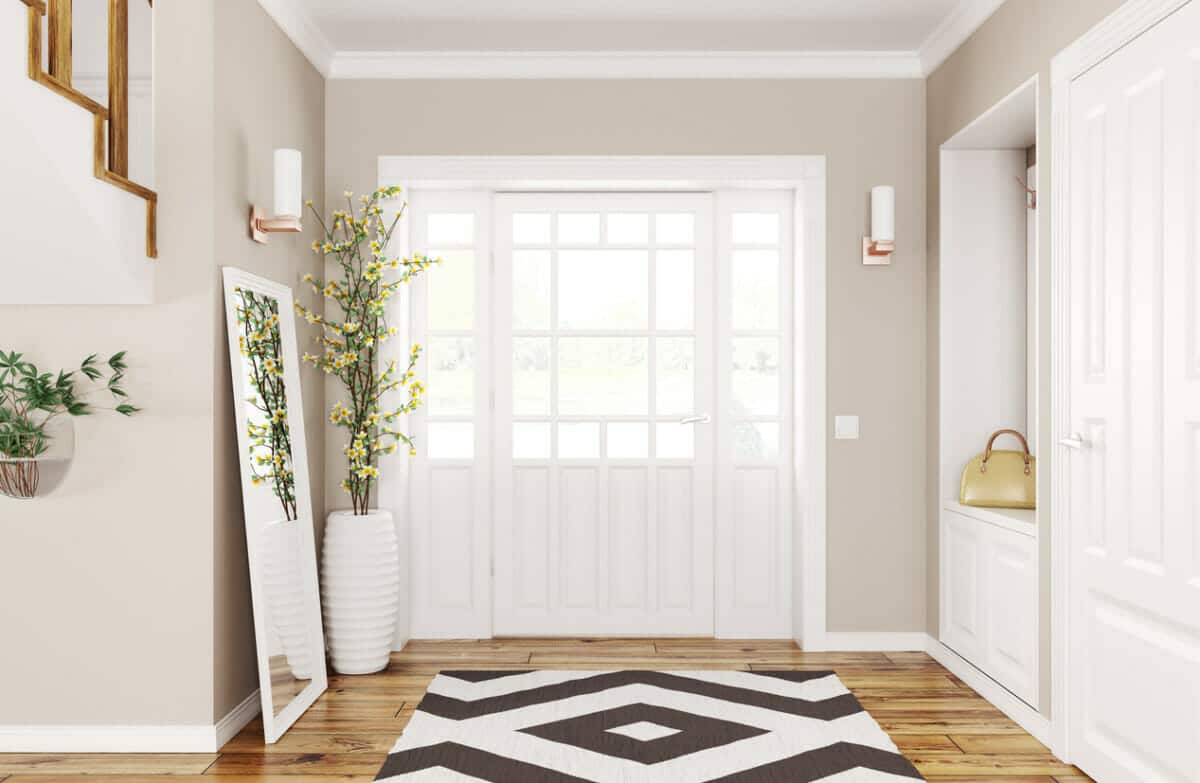 modern entryway