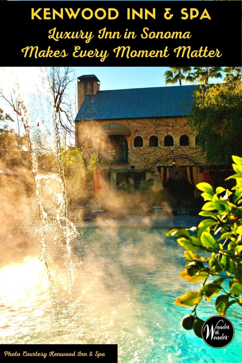Kenwood Inn & Spa is a Mediterranean-inspired luxury hotel in Sonoma, California. Every moment of our time mattered to the team at Kenwood Inn & Spa. They dared to take our breath away and did so in a way we will not soon (or ever) forget. Our experience at this luxury hotel in Sonoma was filled with so many unforgettable wow moments.