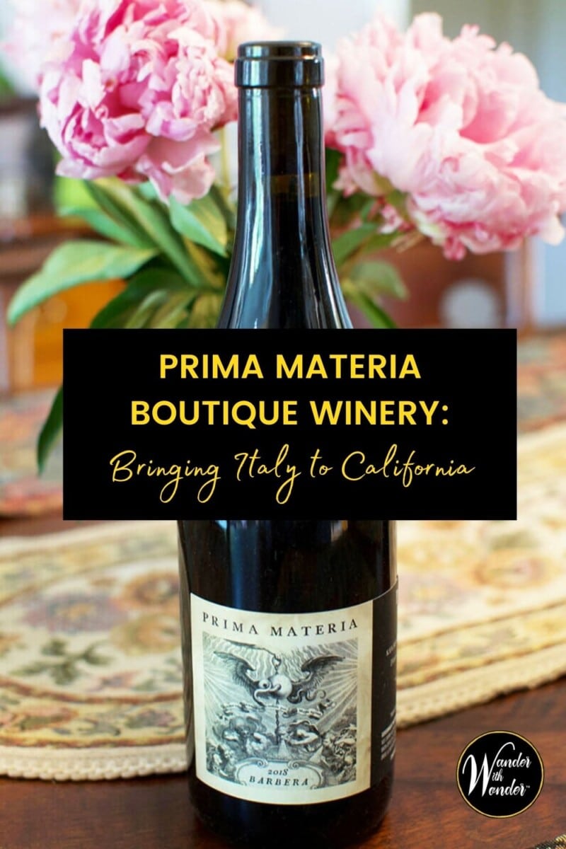 Whether you are celebrating California Wine Month or enjoying California wines any month of the year, be sure to check out the state's boutique wineries. Prima Materia, under the guidance of owner/winemaker Pietro Buttitta, grows great Italian grape varieties in Lake County, California. 