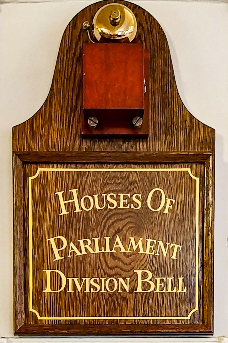 House of Parliament Division Bell - St Ermin's - London
