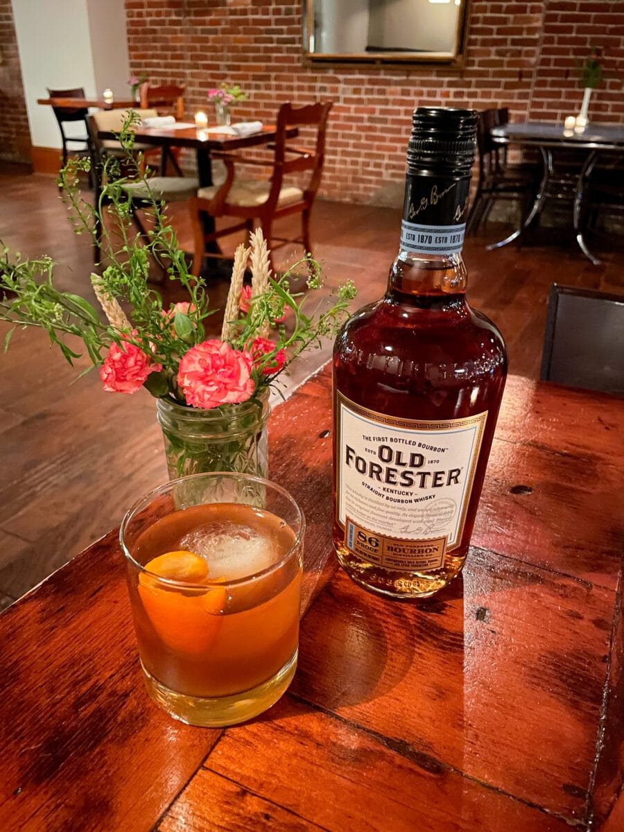A French oak old fashioned from Cobble hill, Cedar Rapids Iowa