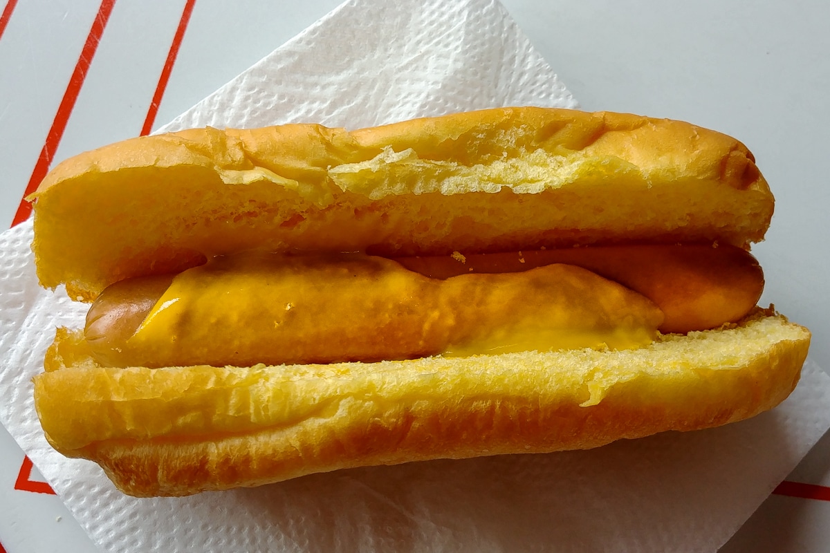 Hot Dog from Red Front Store.