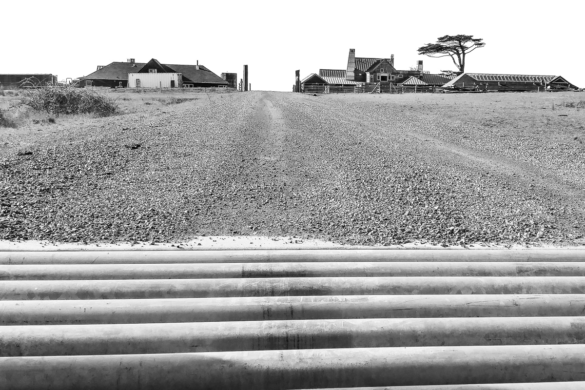 Inn at Newport Ranch cattle guard. Photo by Mary Charlebois