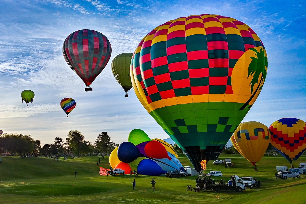 Westin sunrise balloon flight. Photo by Mary Charlebois