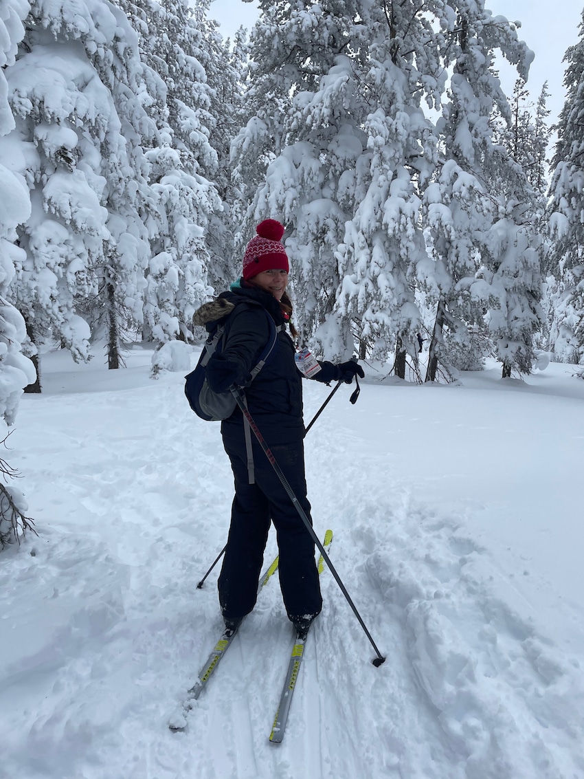 Lake Tahoe Cross Country Skier