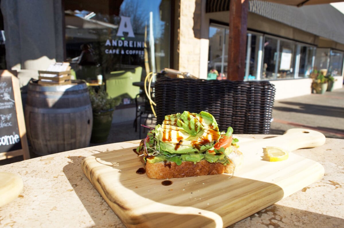 Cafe Andreini Avocado Toast with Balsamic Drizzle © Cori Solomon
