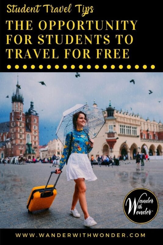Are you a student longing to travel but have no idea how to afford to experience far away places? Here are some options for how students can travel for free.