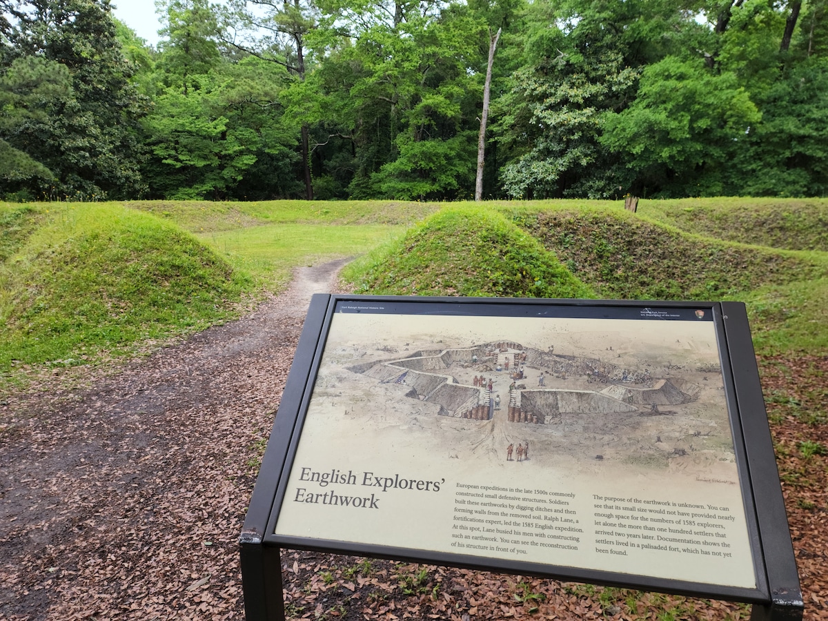 Roanoke Island Lost Colony Earthworks
