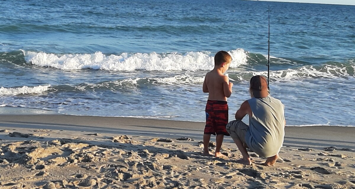 Fishing on Emerald Isle.